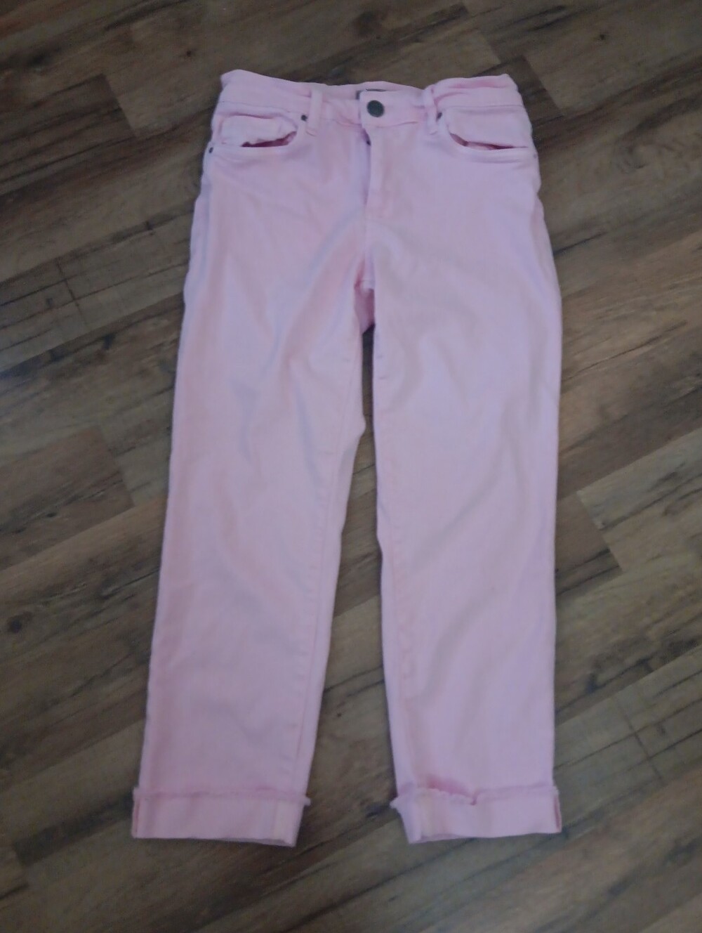 Kut from the Kloth Amy Light Pink Cropped Jeans